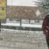 Erzurum'da şehir merkezine mevsimin ilk karı yağdı