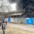 Kültür merkezi inşaatında yangın