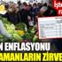 ﻿Halkın enflasyonu tüm zamanların zirvesinde. İşte gerçek rakamlar