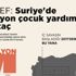 UNICEF açıkladı... 5 milyon çocuk acil yardıma muhtaç UNICEF açıkladı... 5 milyon çocuk acil yardıma muhtaç