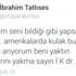 O isme beddua etti!