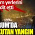 ﻿Bodrum’da korkutan yangın