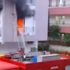 Antalya'da yanan dairede korkutan patlama