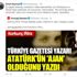 İsmail Saymaz’dan Atatürk’ü ajanlıkla suçlayan Türkiye Gazetesi yazarına zehir zemberek sözler İsmail Saymaz’dan Atatürk’ü ajanlıkla suçlayan Türkiye Gazetesi yazarına zehir zemberek sözler
