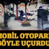 Otoparkçıya çarpıp kafeye daldığı anlar kamerada