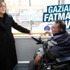 Fatma Şahin Gaziantep'te engelsiz otobüse bindi Fatma Şahin Gaziantep'te engelsiz otobüse bindi