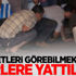 Cesetleri görebilmek için yerlere yattılar!