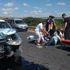 Arnavutköy Çilingir Yolu’nda 2 otomobil kafa kafaya çarpıştı