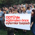 ODTÜ'de yol protestosu