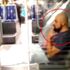 Akılalmaz görüntü! Metrobüste ayaklarını uzatıp... Akılalmaz görüntü! Metrobüste ayaklarını uzatıp...