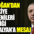 Erdoğan'dan Maşalyan'a mesaj Erdoğan'dan Maşalyan'a mesaj
