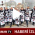 ‘Canlı billboard’da 17 Aralık protestosu ‘Canlı billboard’da 17 Aralık protestosu