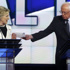 Clinton ve Sanders kozlarını canlı yayında paylaştı
