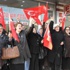 Babuşçu’ya siyah çelenkli protesto