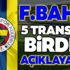 Fenerbahçe 5 transferi birden açıklayacak! Fenerbahçe 5 transferi birden açıklayacak!