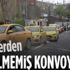 İstanbul'da taksicilerden 40 araçlık konvoy! Vefat eden meslektaşlarını böyle uğurladılar