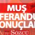 Muş 2017 referandum sonuçları: Evet ve Hayır oy oranları
