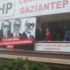 CHP Gaziantep il binasına asılan pankart polis tarafından indirildi CHP Gaziantep il binasına asılan pankart polis tarafından indirildi