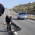 Bir yıllık duble yol böyle çöktü