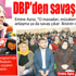 DBP’den savaş tehdidi