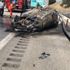 Ters dönen otomobil yandı: 2 ölü, 2 yara