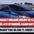 Renault Megane Sedan ve Clio için Eylül ayı otomobil kampanyası! Renault Finans'tan 40.000 TL kredi 24 ay vade