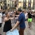 Barselona'da kucaklaşma eylemi Barselona'da kucaklaşma eylemi
