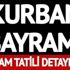 Tatil 9 gün oldu! Kurban Bayramı ne zaman başlayacak? Kurban fiyatları belli oldu