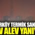 ﻿Kemerköy termik santrali alev alev yanıyor