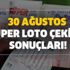 Süper Loto 30 Ağustos çekiliş sonuçları! Milli Piyango online Süper Loto sonucu kazanan numaralar ekranı