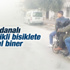 Adana'da elektrikli bisiklete 4 kişi bindiler Adana'da elektrikli bisiklete 4 kişi bindiler