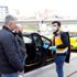 Taksicilerin ateşi ölçüldü