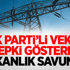 AK Parti'li Vekilden Elektrik Zammına Tepki