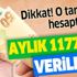 Aylık 1177 TL verilecek! Ücret desteği haftaya hesapta...