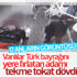 Erciş'te Türk bayrağına çirkin saldırının görüntüsü Erciş'te Türk bayrağına çirkin saldırının görüntüsü