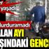 ﻿Aç kalan ayı 16 yaşındaki genci yedi