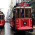 Taksim-Tünel tramvayı için kauçuk raylar döşeniyor