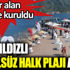 Marmaris'te beş yıldızlı alkolsüz halk plajı açıldı Marmaris'te beş yıldızlı alkolsüz halk plajı açıldı