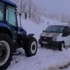 Kar yolu kapattı, 15 yolcu beş saat mahsur kaldı Kar yolu kapattı, 15 yolcu beş saat mahsur kaldı