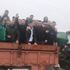 Bursaspor taraftarları maça traktörle gitti Bursaspor taraftarları maça traktörle gitti
