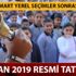 1 Nisan'da okullar tatil mi? 1 Nisan 2019 resmi tatil MEB'den açıklama geldi mi?