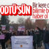 ODTÜ'de, Boğaziçi Üniversitesi'ne destek protestosu