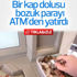 Bir kap dolusu bozuk parayı ATM'den hesabına yatırdı İZLE