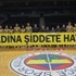 Fenerbahçe Ülker'den "Kadına şiddete hayır" pankartı