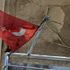 Antalya'da küle dönen evdeki Türk bayrağı zarar görmedi
