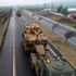 Sınıra tank ve zırhlı araç sevkiyatı havadan görüntülendi