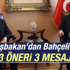 Başbakan Davutoğlu'ndan Bahçeli'ye 3 teklif