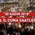 Cuma saati: 30 Kasım İstanbul, Ankara, İzmir, Bursa ve il il Diyanet namaz vakitleri (Cuma namazı saati) Cuma saati: 30 Kasım İstanbul, Ankara, İzmir, Bursa ve il il Diyanet namaz vakitleri (Cuma namazı saati)