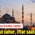 6 ve 7 Mayıs İstanbul iftar, sahur ve imsak vakti: İstanbul iftar saati ne zaman? 6 ve 7 Mayıs İstanbul iftar, sahur ve imsak vakti: İstanbul iftar saati ne zaman?