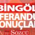 Bingöl 2017 referandum sonuçları: Evet ve Hayır oy oranları